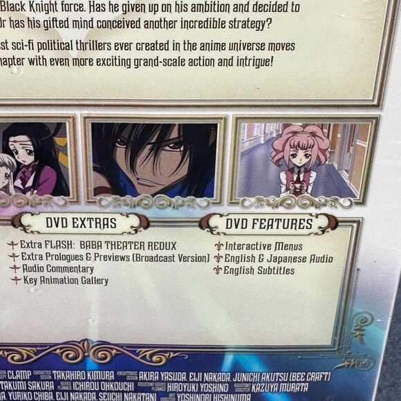 Bandai Entertainment Code Geass Lelouch Of The Rebellion R2 Part 2 DVD Anime New - Picture 6 of 8